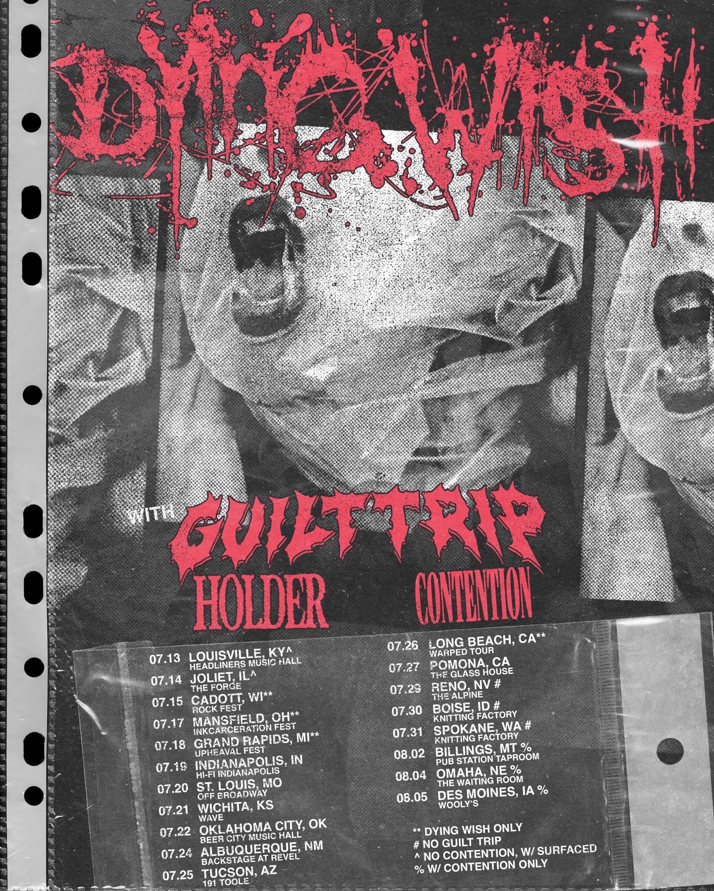 Guilt Trip Tour Poster 2026